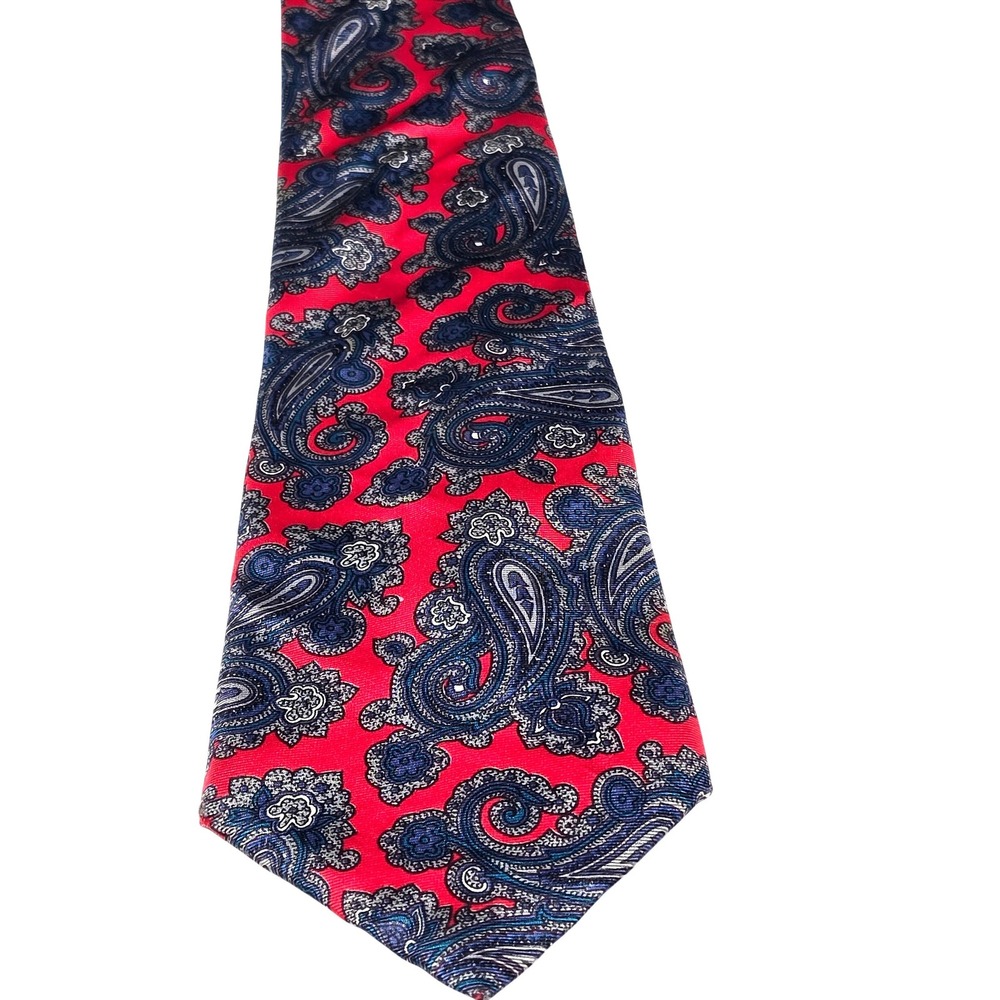 Men's Vintage Christian Dior Monsieur One Size Silk Paisley Tie Maximalist
